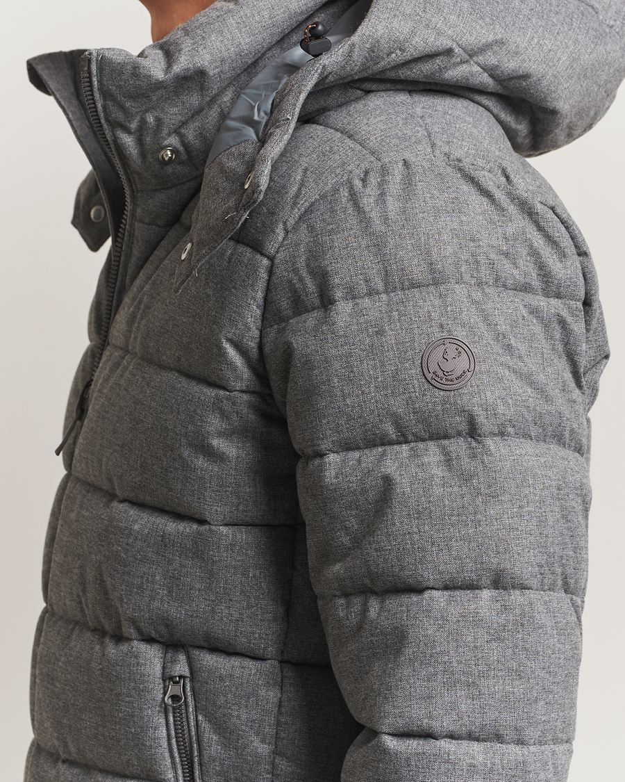 Herren | Jacken | Save The Duck | Constantin Padded Flannel Jacket Mid Grey Melange