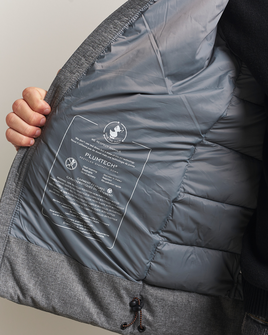 Herren | Jacken | Save The Duck | Constantin Padded Flannel Jacket Mid Grey Melange