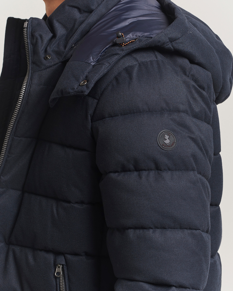 Herren | Jacken | Save The Duck | Constantin Padded Flannel Jacket Navy Blue Melange
