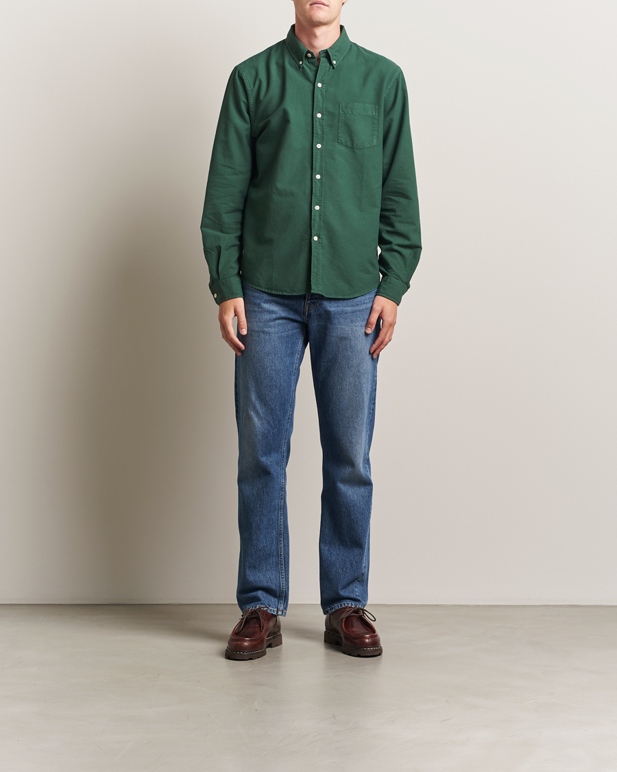 Herren | Hemden | Colorful Standard | Classic Organic Oxford Button Down Shirt Emerald Green