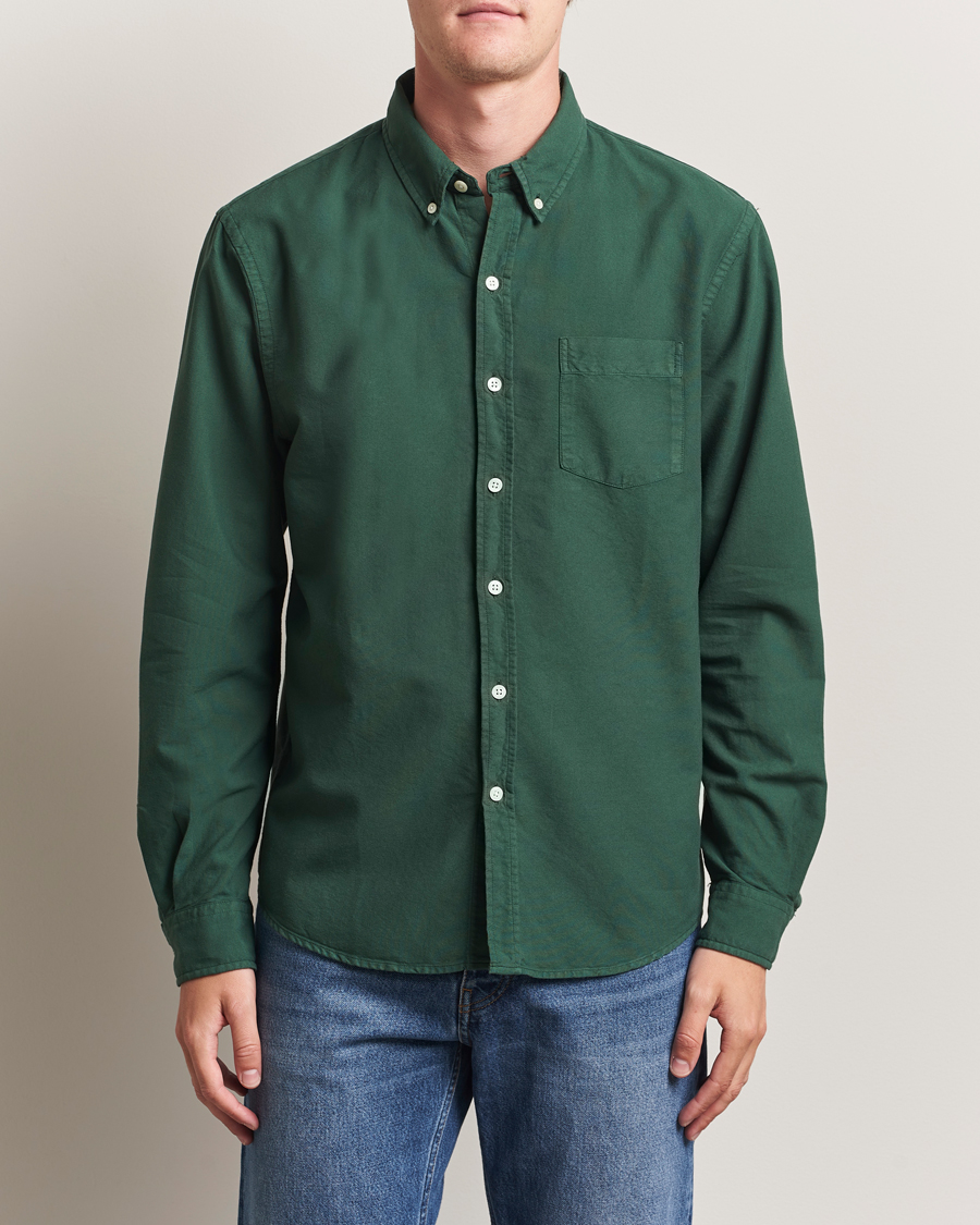 Herren | Hemden | Colorful Standard | Classic Organic Oxford Button Down Shirt Emerald Green