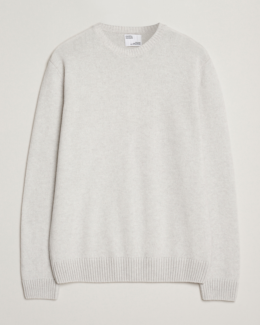 Herren | Pullover | Colorful Standard | Classic Merino Wool Crew Neck Snow Melange