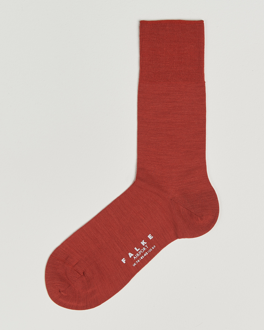 Herren | Unterwäsche | Falke | Airport Socks Brick Red