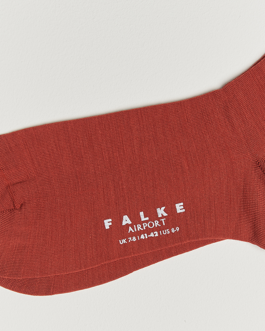 Herren | Unterwäsche | Falke | Airport Socks Brick Red