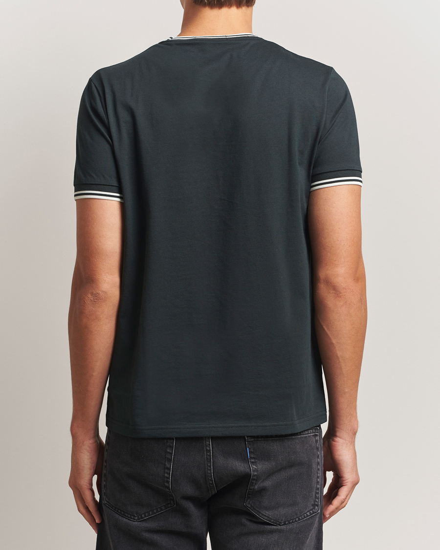 Herren | T-Shirts | Fred Perry | Twin Tipped T-Shirt Night Green