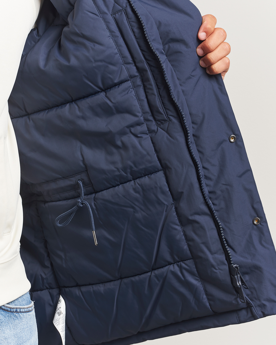 Herren | Jacken | Fred Perry | Stockport Padded Hooded Jacket Dark Airforce