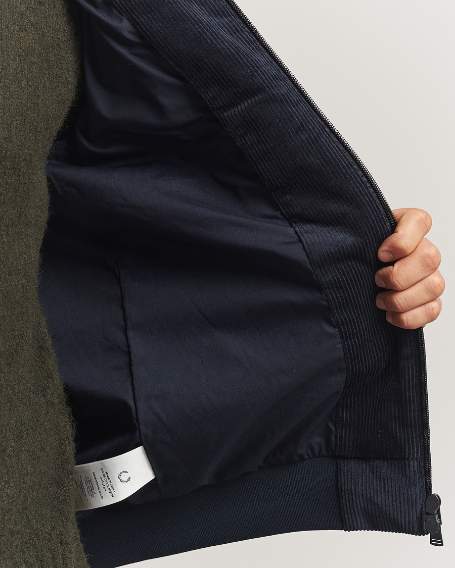 Herren | Jacken | Fred Perry | Brentham Corduroy Jacket Navy