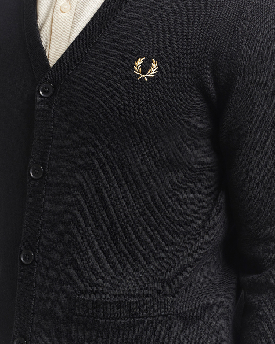Herren | Pullover | Fred Perry | Classic Cardigan Black
