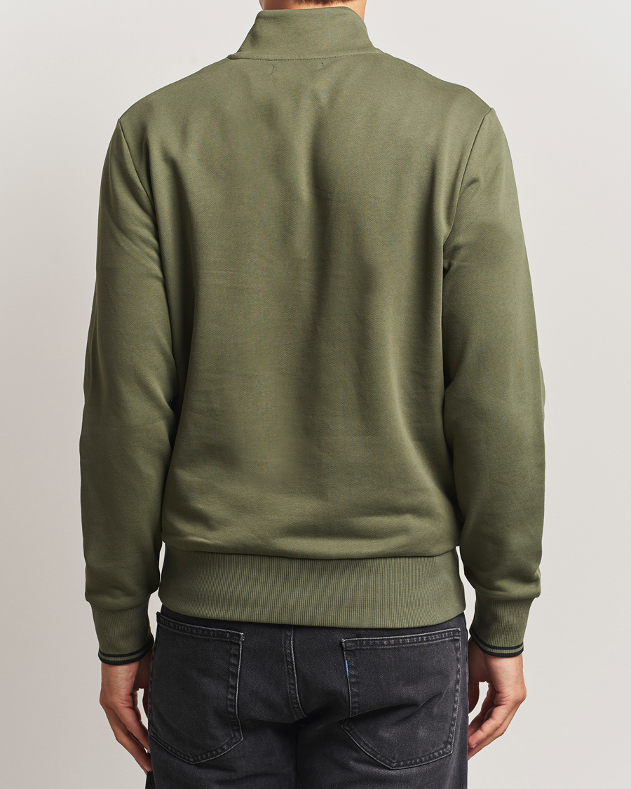 Herren | Pullover | Fred Perry | Half Zip Sweatshirt Night Green