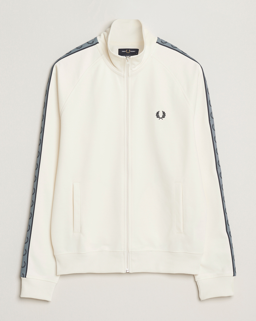 Herren | Pullover | Fred Perry | Taped Track Jacket Ecru