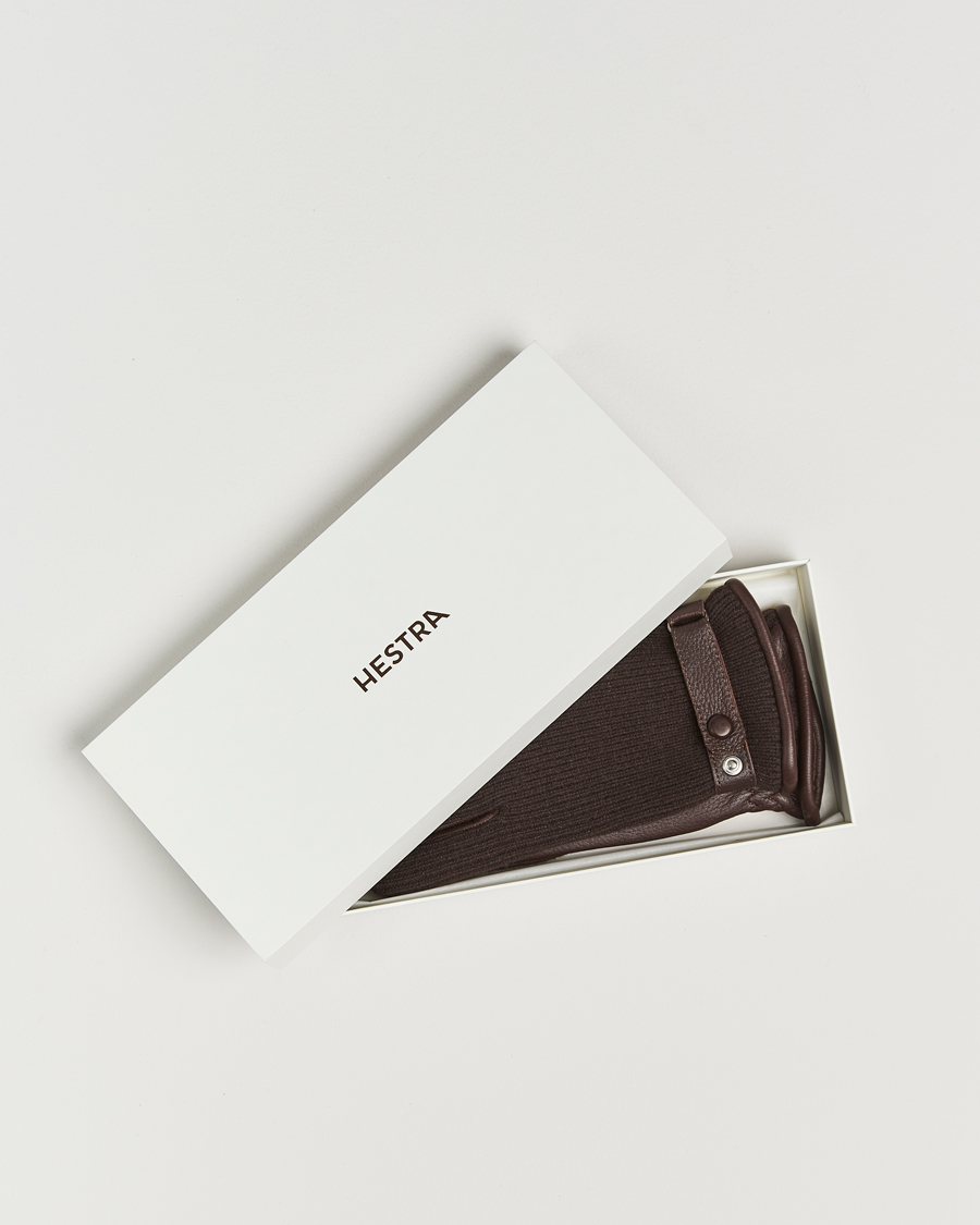 Herren | Handschuhe | Hestra | Christopher Cashmere/Elkskin Glove Espresso