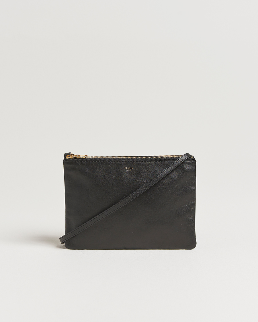 Herren | Celine Pre-Owned Trio Bag Medium Leather Black | Celine Pre-Owned | Trio Bag Medium Leather Black