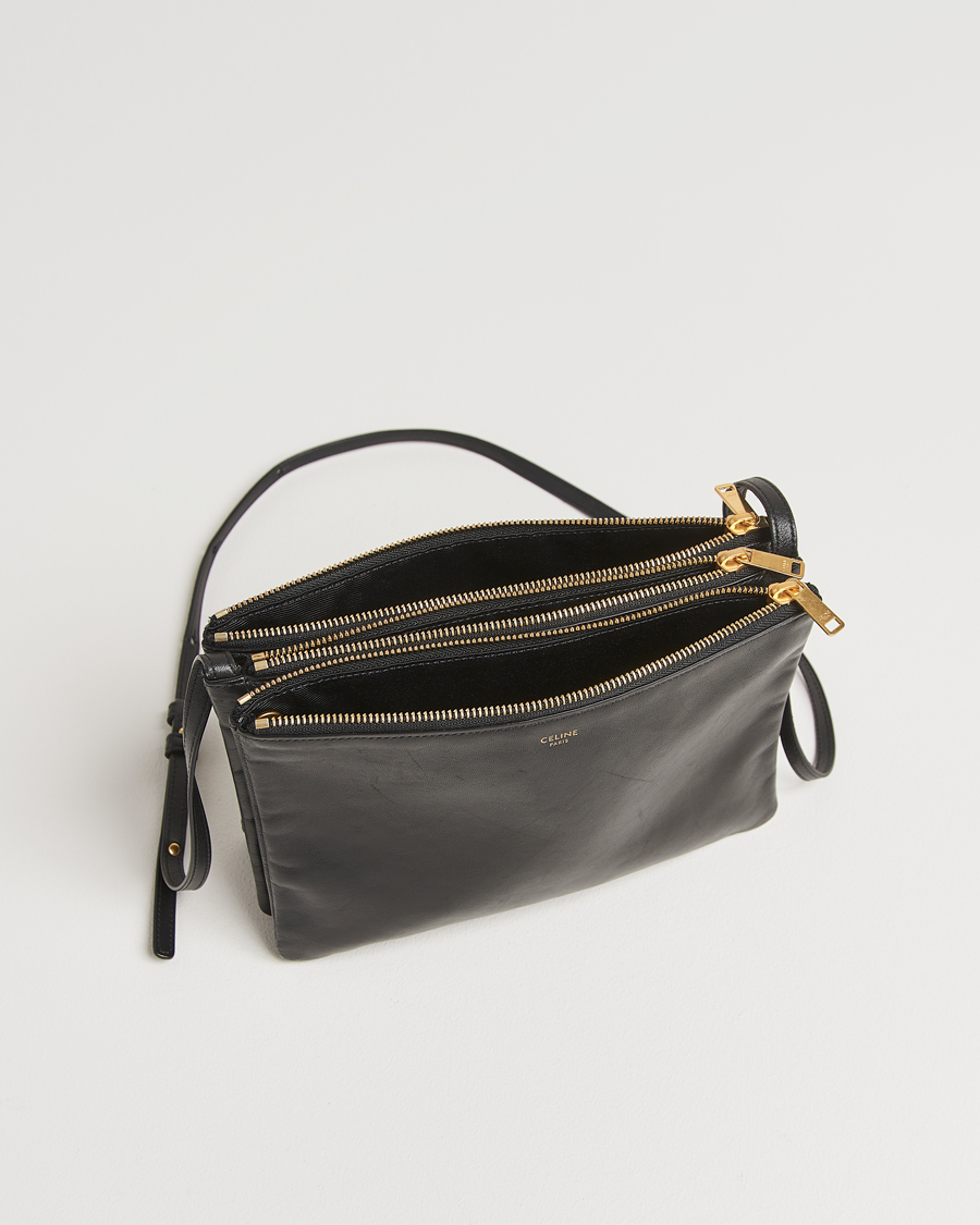 Herren | Celine Pre-Owned Trio Bag Medium Leather Black | Celine Pre-Owned | Trio Bag Medium Leather Black
