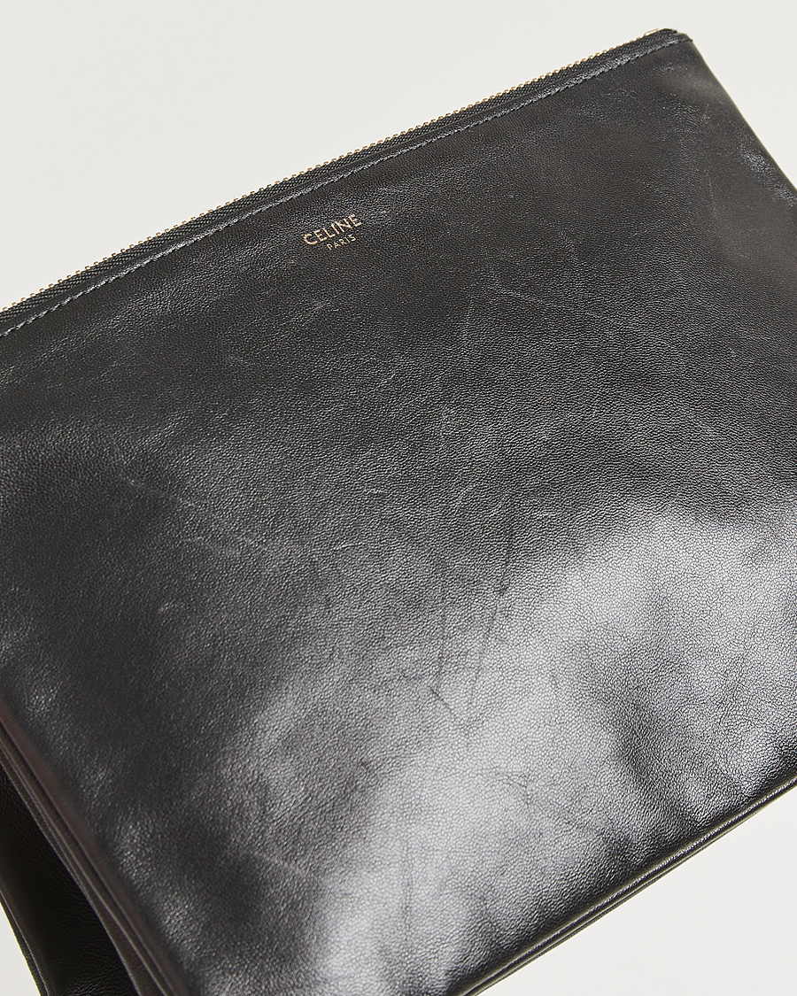 Herren | Celine Pre-Owned Trio Bag Medium Leather Black | Celine Pre-Owned | Trio Bag Medium Leather Black