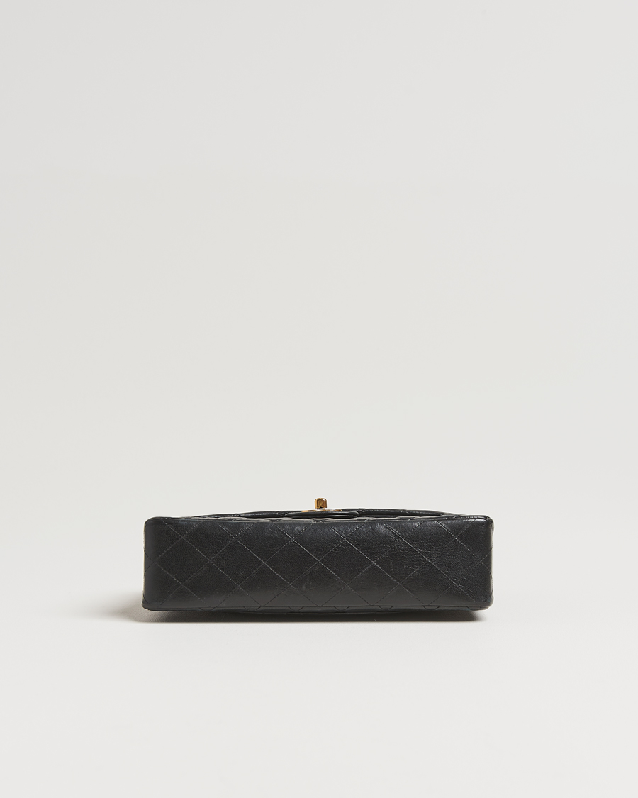 Herren | Pre-Owned & Vintage Bags | Chanel Pre-Owned | Classic Double Flap Medium Lambskin Black