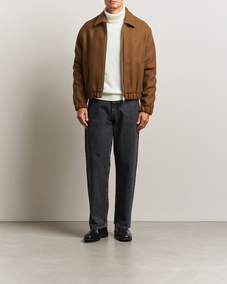 Herren | Jacken | AMI | Boiled Wool Jacket Noisette