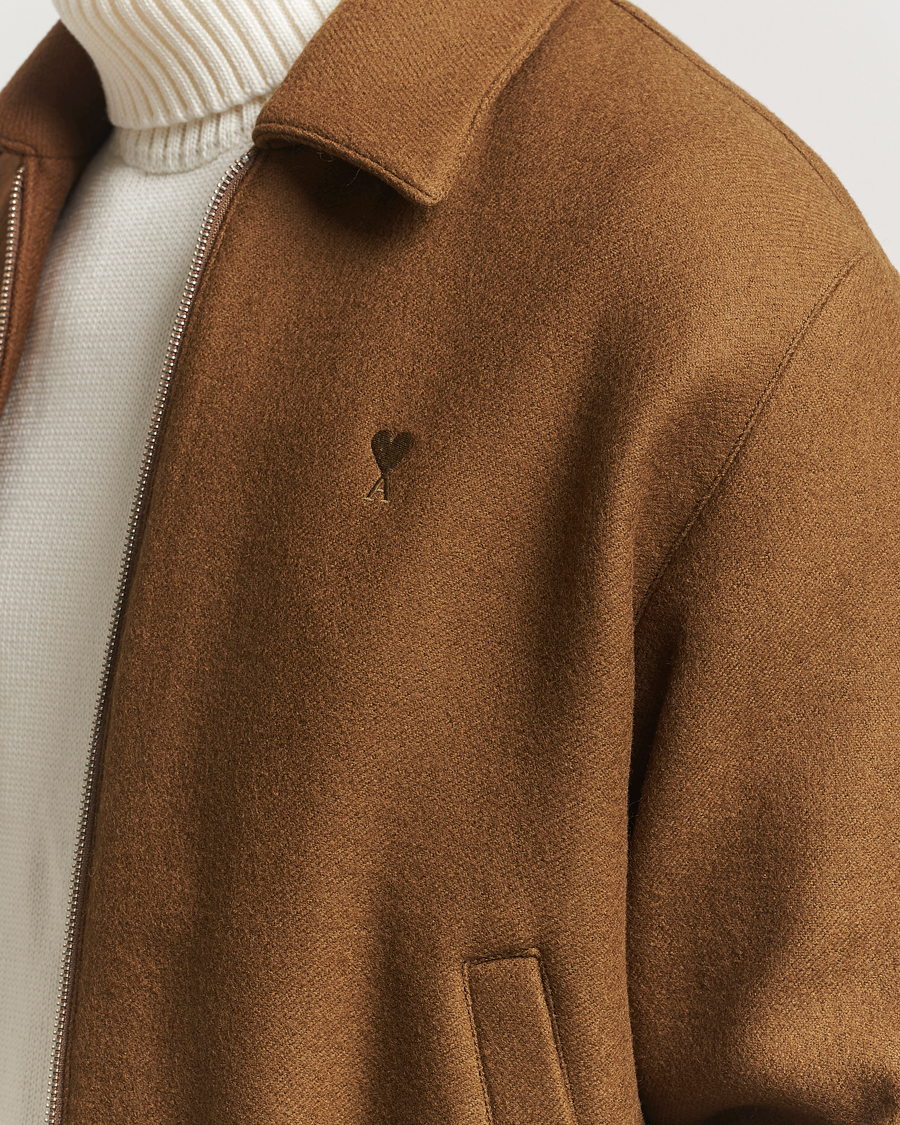 Herren | Jacken | AMI | Boiled Wool Jacket Noisette