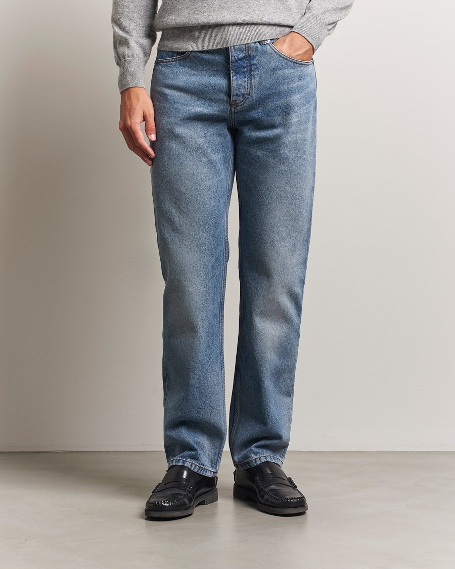 Herren | Hosen | AMI | Classic Fit Jeans Used Blue