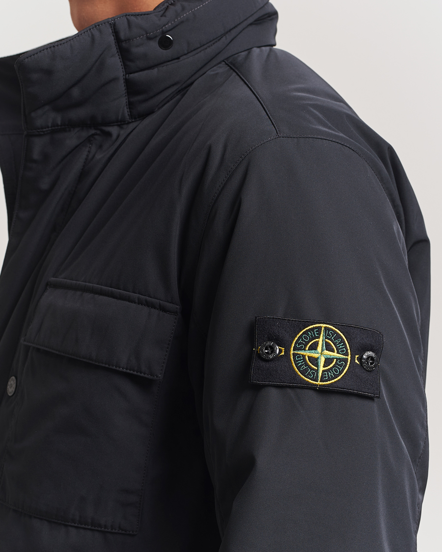 Herren | Jacken | Stone Island | Micro Twill Padded Field Jacket Black