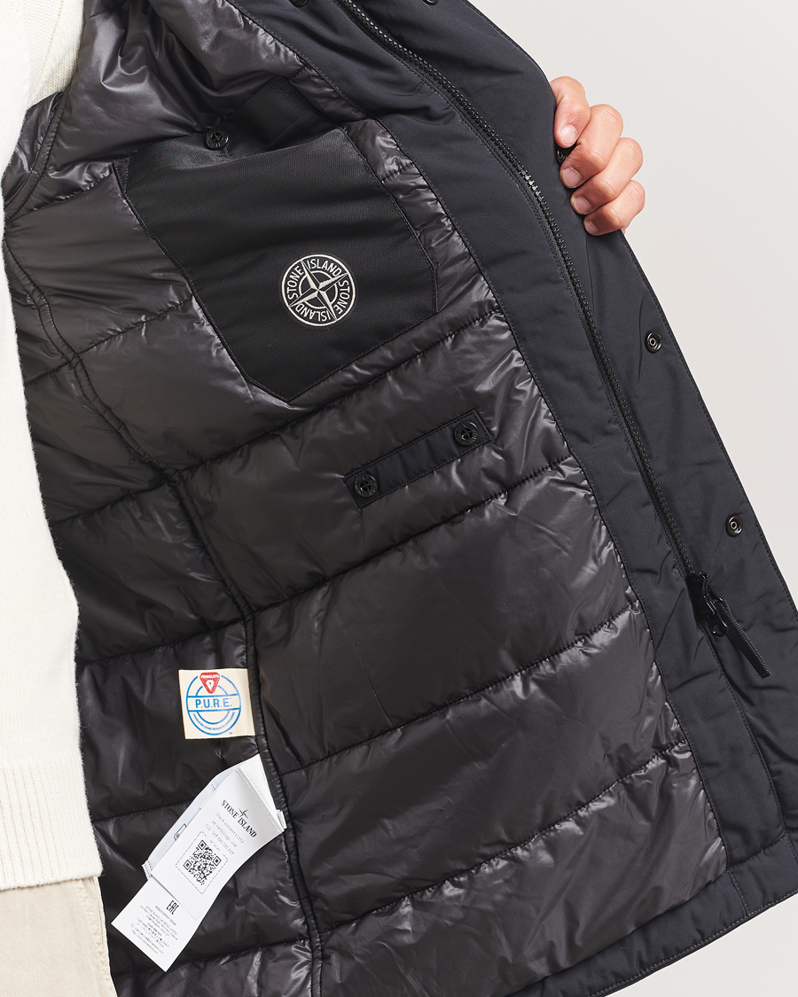 Herren | Jacken | Stone Island | Micro Twill Primaloft Padded Coat Black