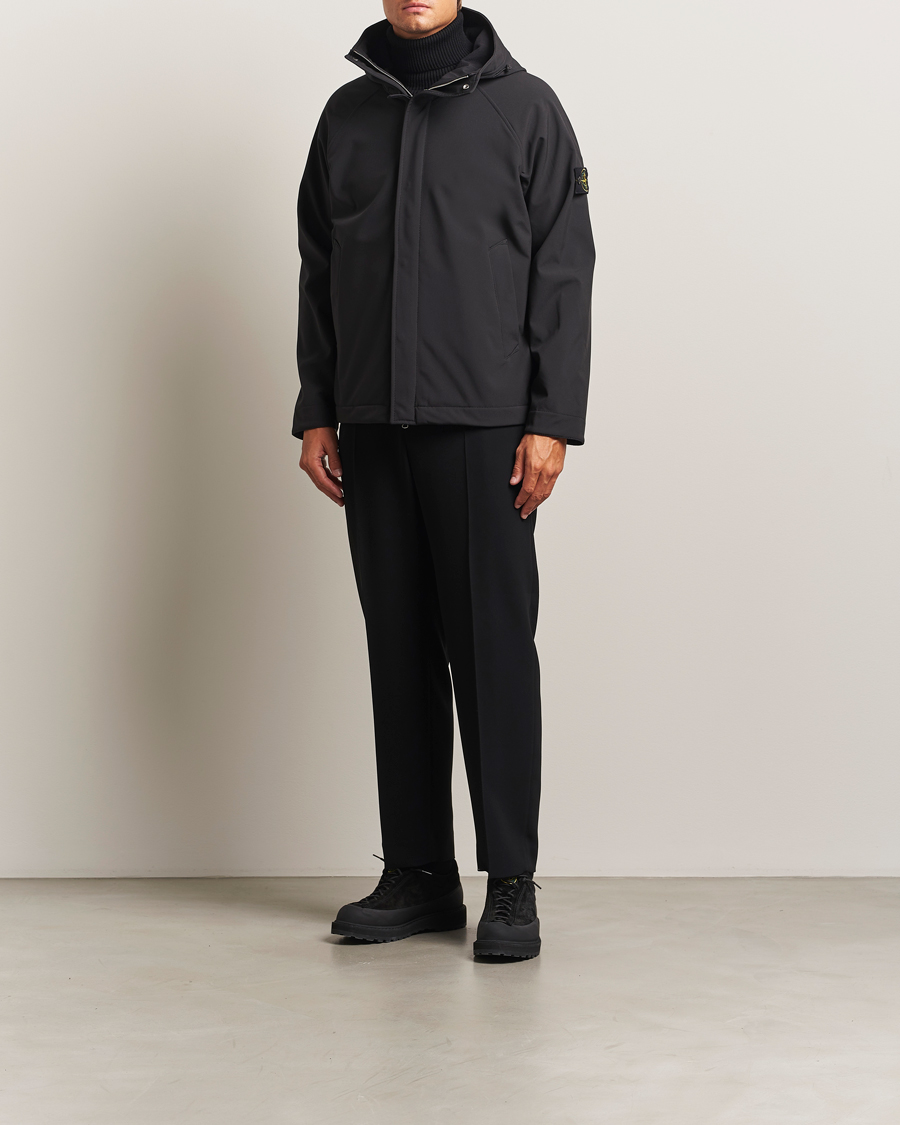 Herren | Jacken | Stone Island | Soft Shell Lined Short Parka Black