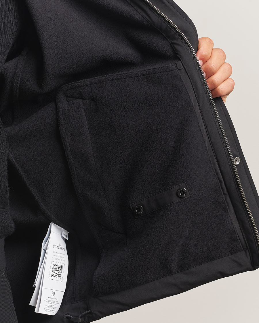 Herren | Jacken | Stone Island | Soft Shell Lined Short Parka Black