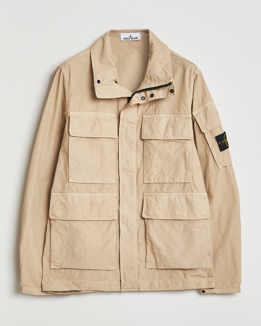 Herren | Jacken | Stone Island | Canvas Weave Cotton Field Jacket Beige