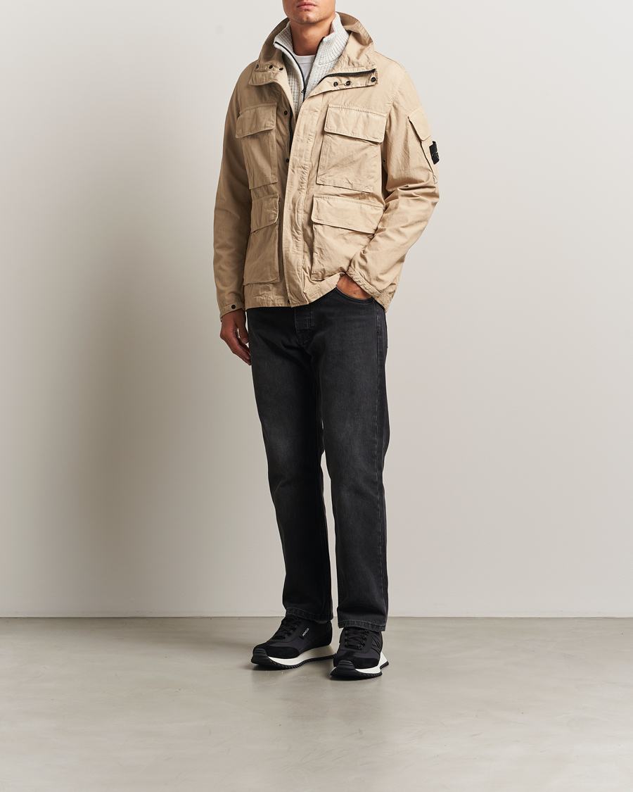 Herren | Jacken | Stone Island | Canvas Weave Cotton Field Jacket Beige