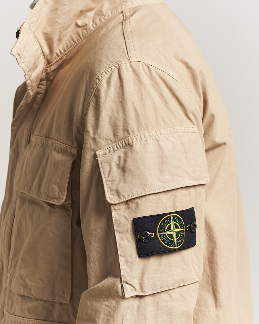 Herren | Jacken | Stone Island | Canvas Weave Cotton Field Jacket Beige