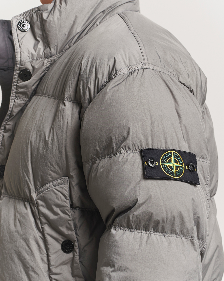 Herren | Jacken | Stone Island | Crinkle Reps Down Jacket Cement