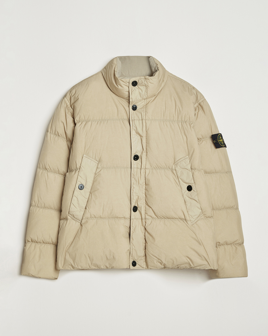 Herren | Jacken | Stone Island | Crinkle Reps Down Jacket Beige