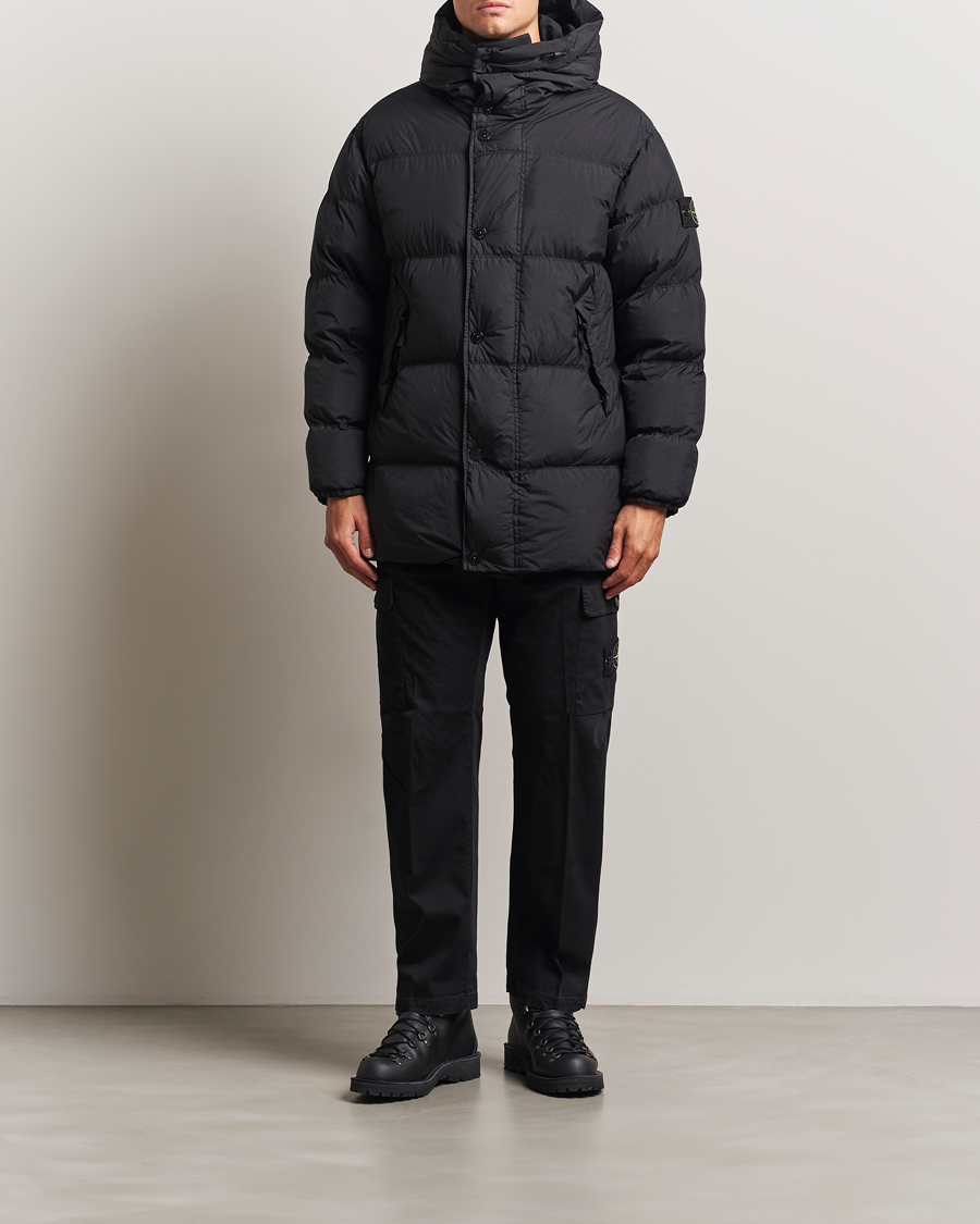 Herren | Jacken | Stone Island | Crinkle Reps Down Parka Black