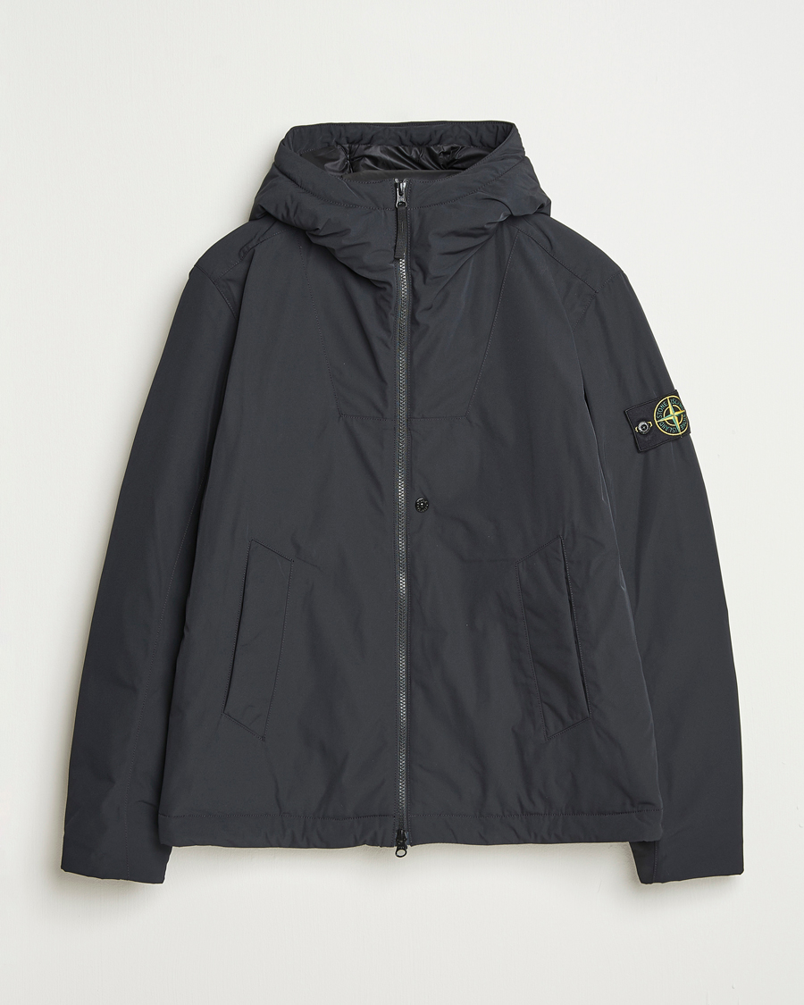 Herren | Jacken | Stone Island | Micro Twill Primaloft Padded Hood Jacket Black