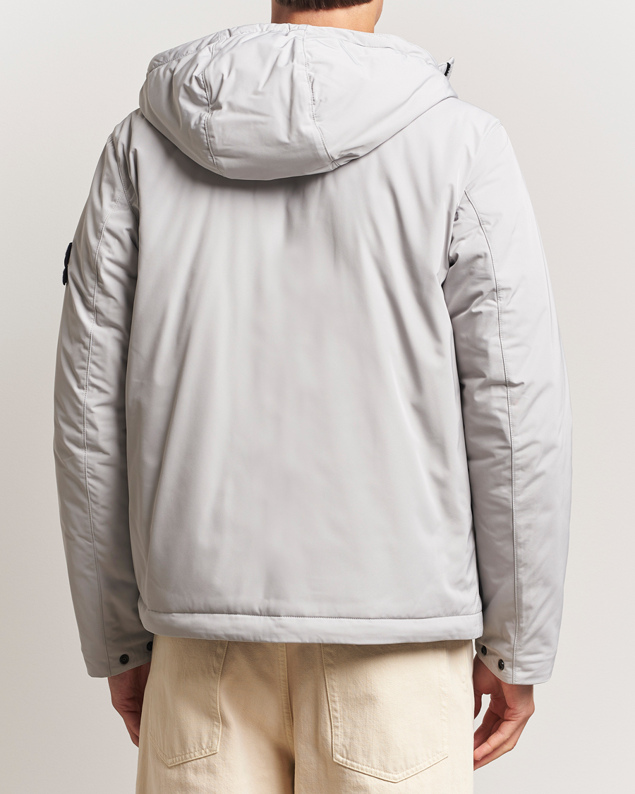 Herren | Jacken | Stone Island | Micro Twill Primaloft Padded Hood Jacket Pearl Grey