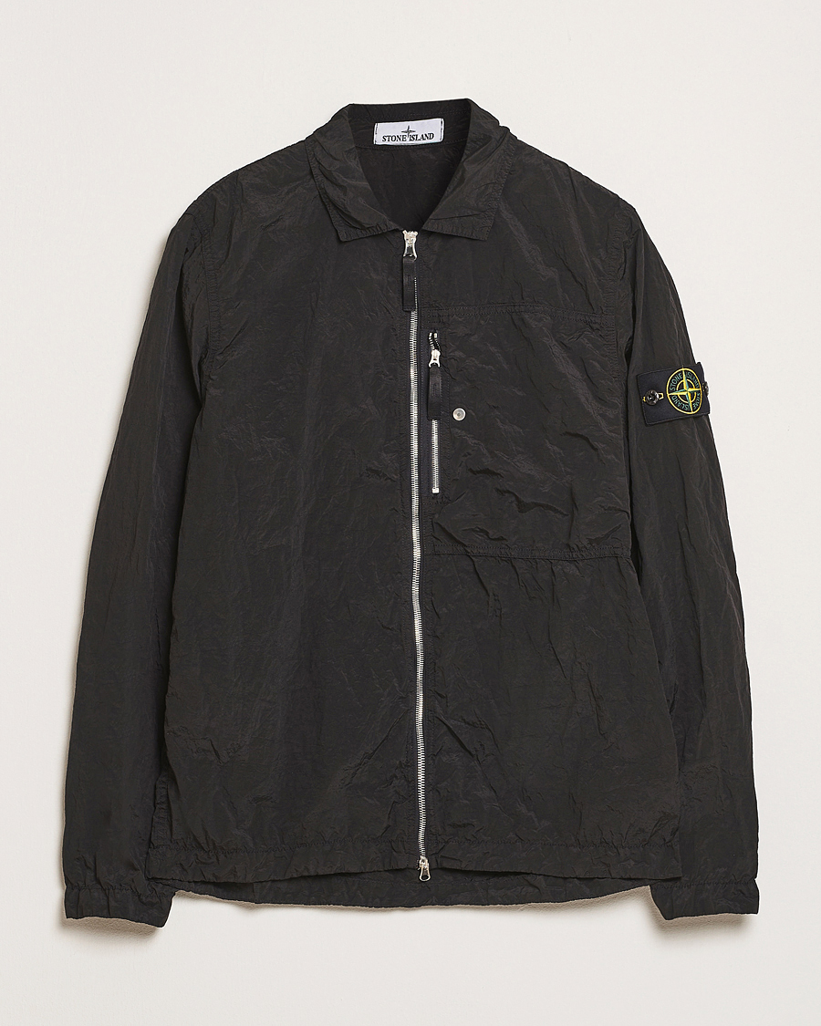 Herren | Hemden | Stone Island | Nylon Metal Zip Overshirt Black
