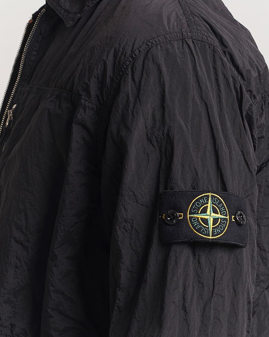 Herren | Hemden | Stone Island | Nylon Metal Zip Overshirt Black