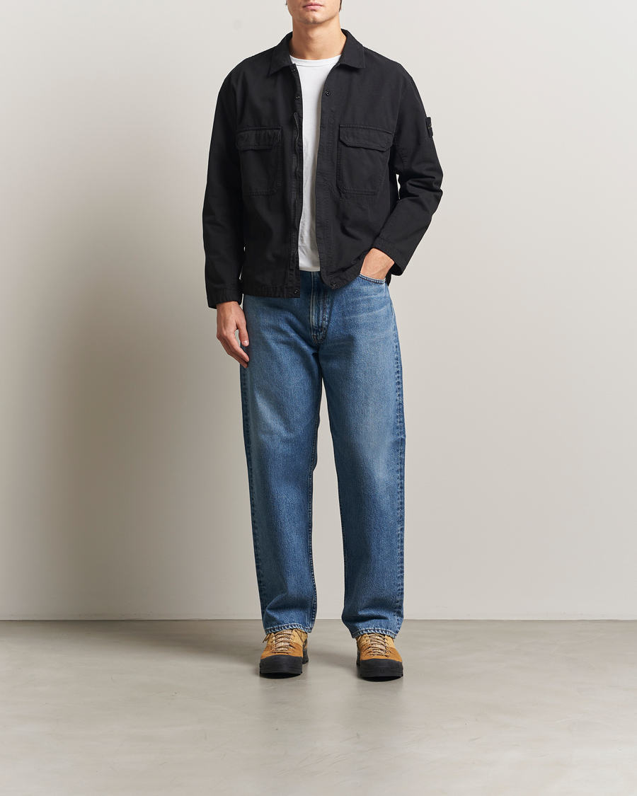 Herren | Hemden | Stone Island | Organic Cotton Ripstop Overshirt Black
