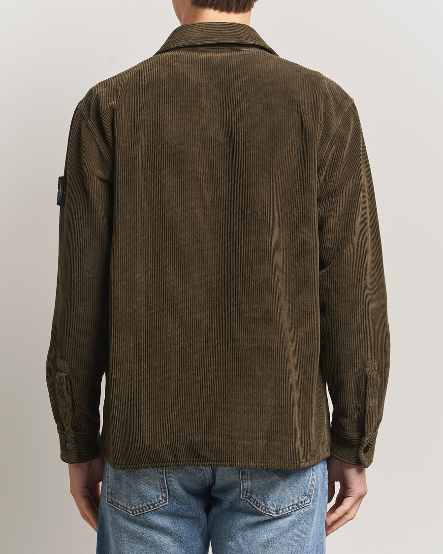 Herren | Hemden | Stone Island | Organic Cotton Cord Overshirt Military Green