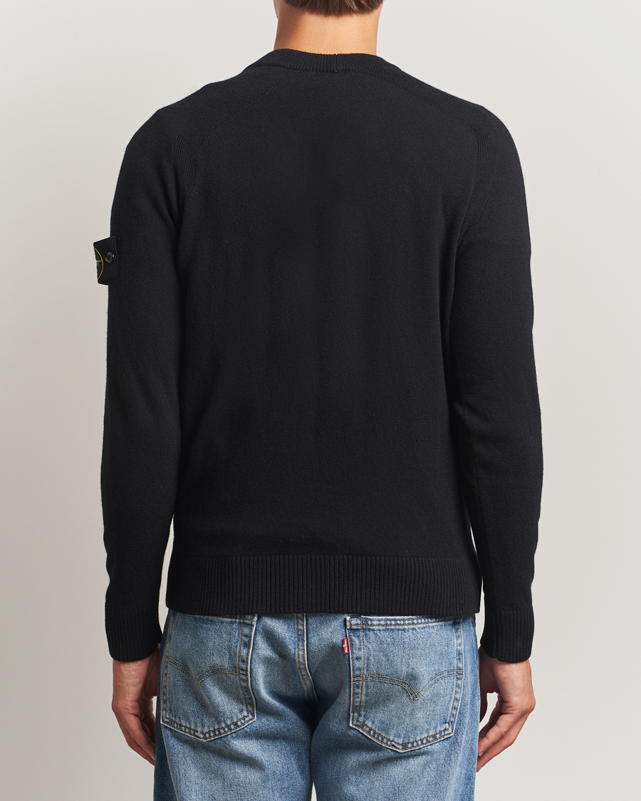Herren | Pullover | Stone Island | Knitted Geelong Wool Cardigan Black