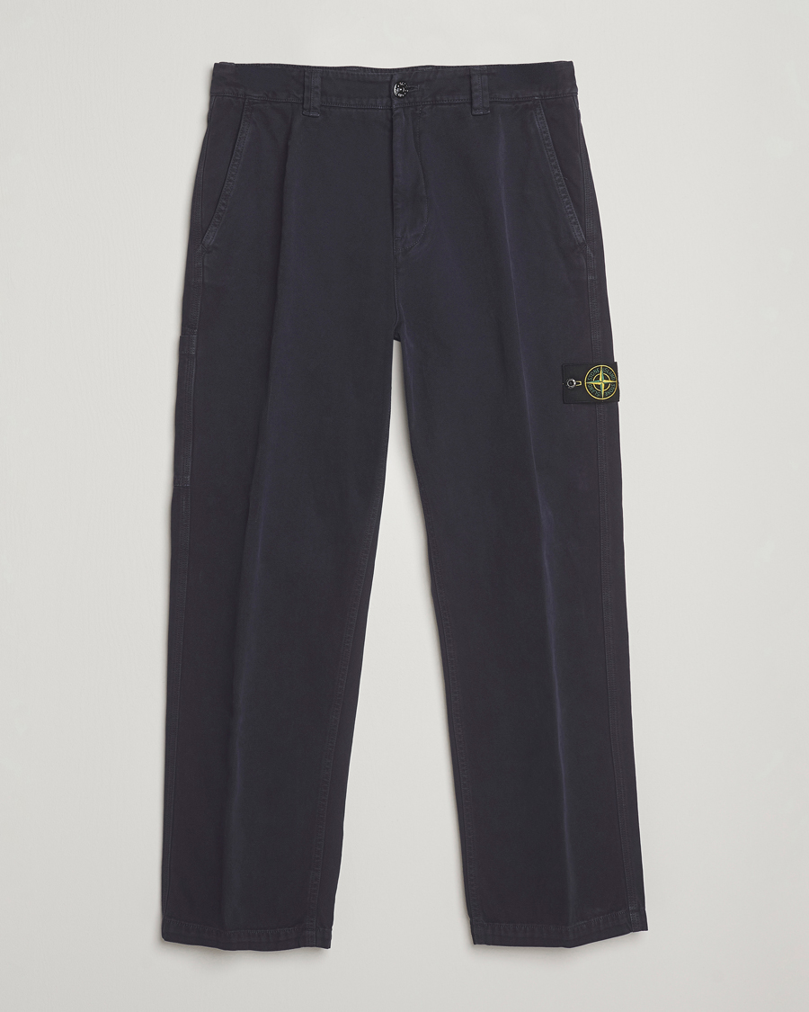 Herren | Hosen | Stone Island | Panama Cotton Old Effect Trousers Ink