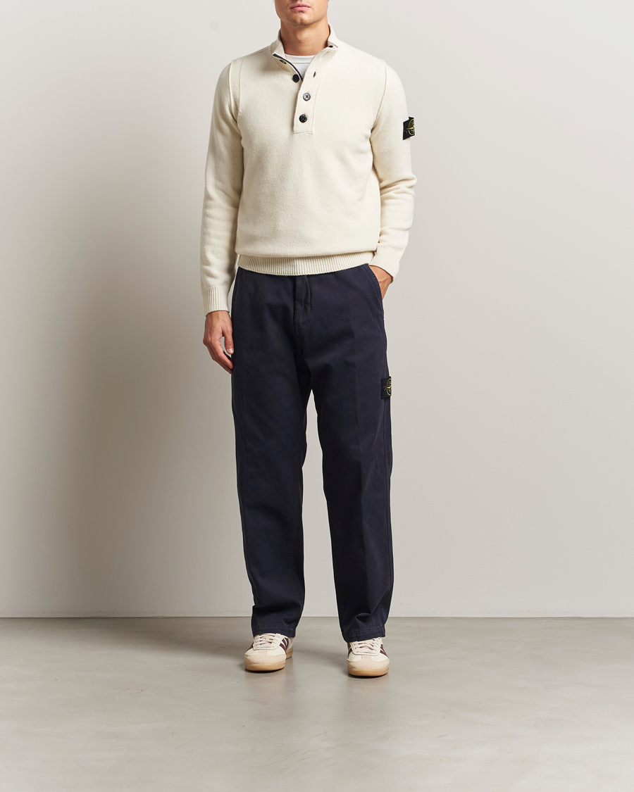 Herren | Hosen | Stone Island | Panama Cotton Old Effect Trousers Ink