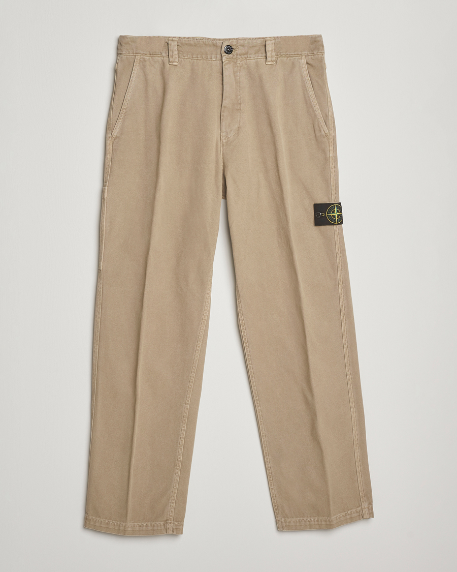 Herren | Hosen | Stone Island | Panama Cotton Old Effect Trousers Desert