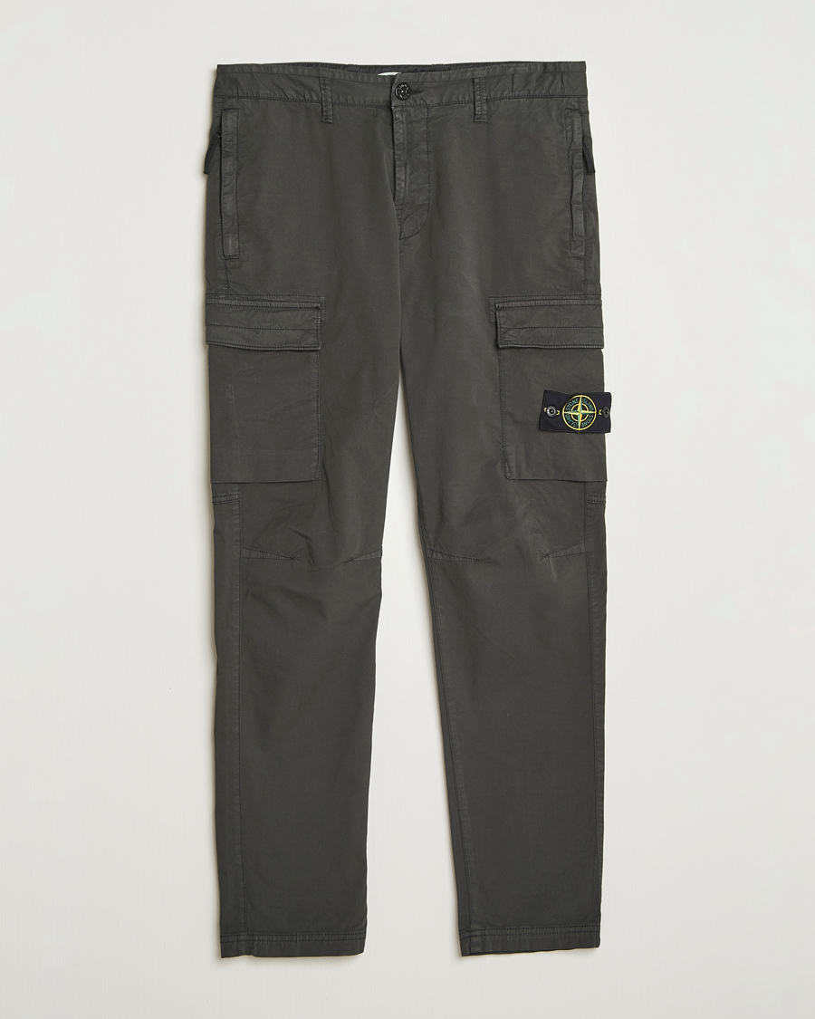 Herren | Hosen | Stone Island | Supima Cotton Stretch Cargo Trousers Lead Grey