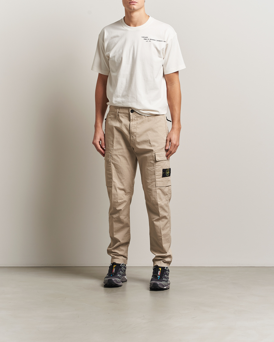 Herren | Hosen | Stone Island | Supima Cotton Stretch Cargo Trousers Desert