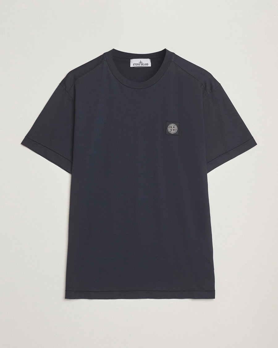 Herren | T-Shirts | Stone Island | Garment Dyed Cotton Jersey T-Shirt Navy