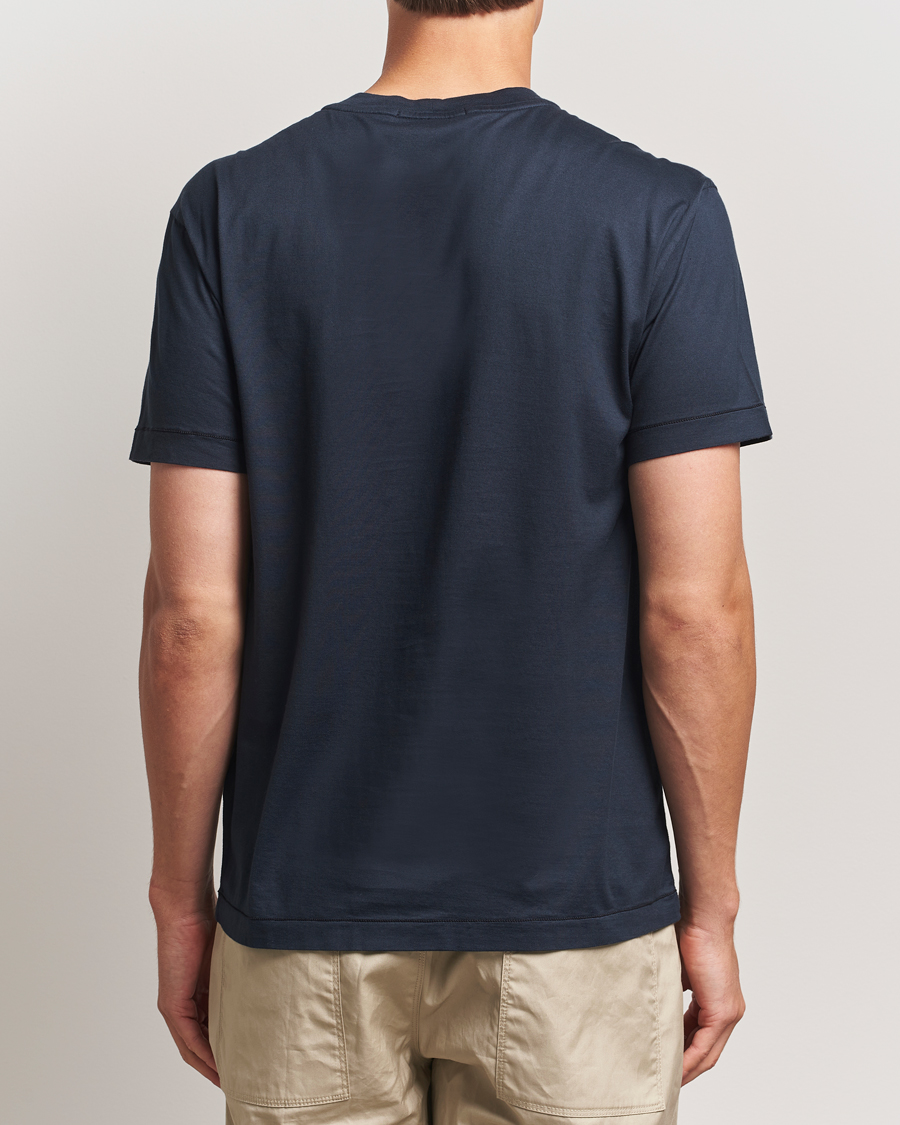 Herren | T-Shirts | Stone Island | Garment Dyed Cotton Jersey T-Shirt Navy