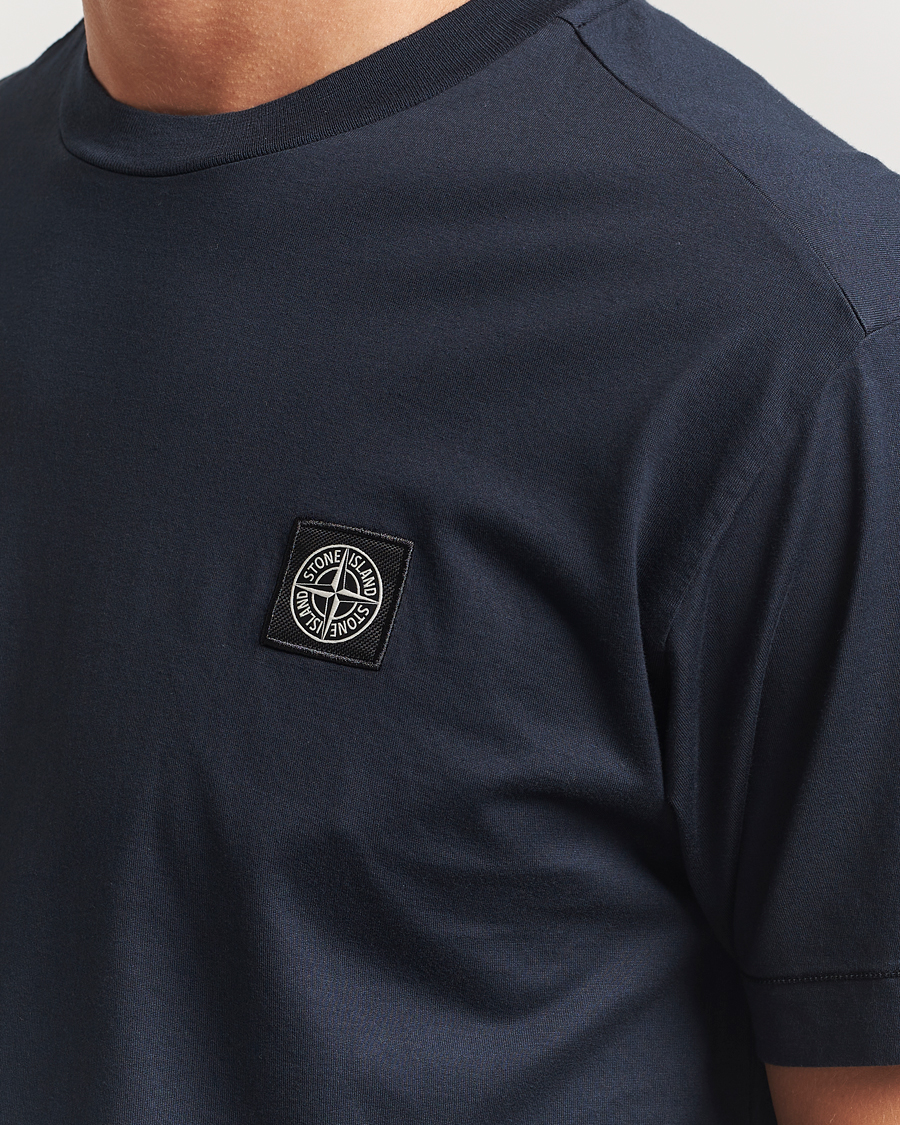 Herren | T-Shirts | Stone Island | Garment Dyed Cotton Jersey T-Shirt Navy