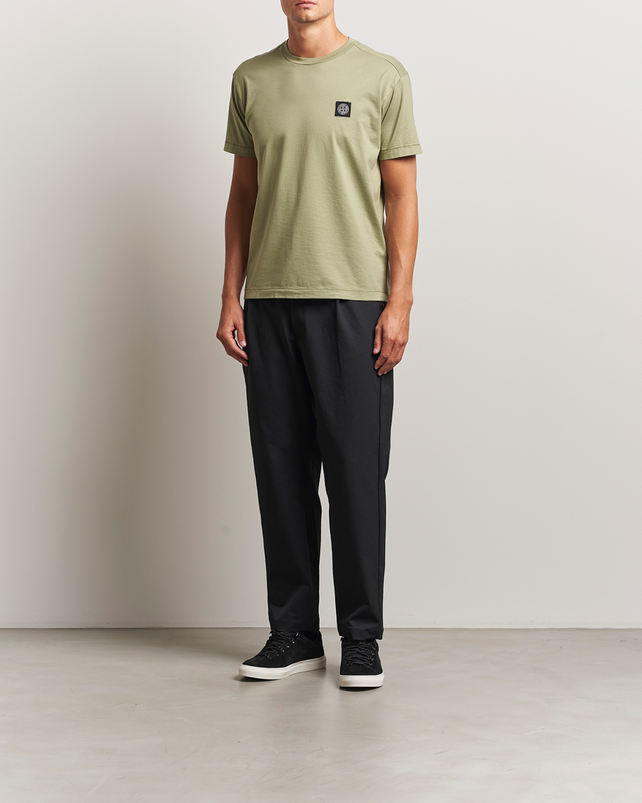 Herren | T-Shirts | Stone Island | Garment Dyed Cotton Jersey T-Shirt Sage