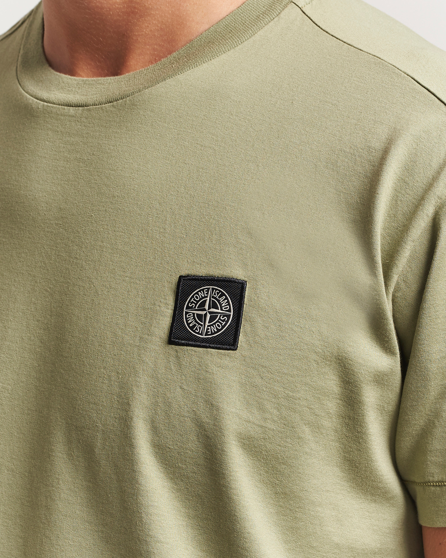Herren | T-Shirts | Stone Island | Garment Dyed Cotton Jersey T-Shirt Sage