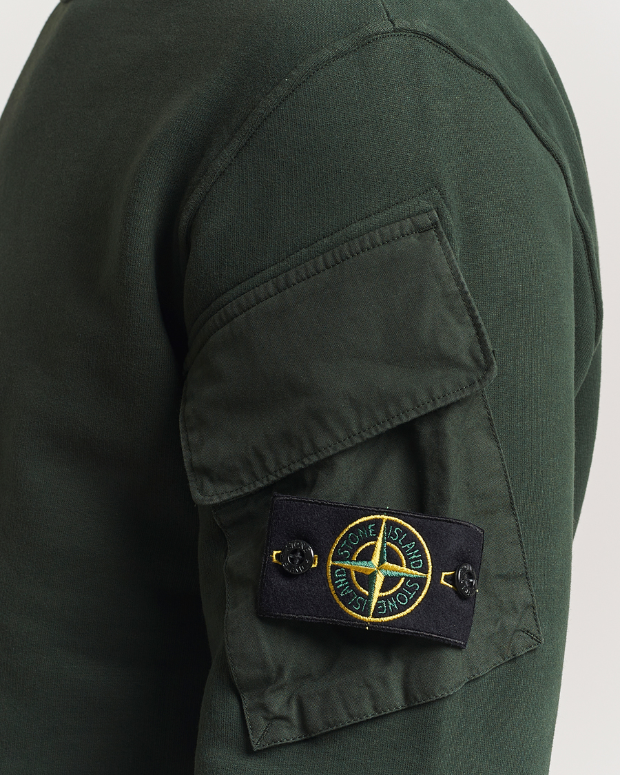 Herren | Pullover | Stone Island | Organic Cotton Fleece Arm Pocket Sweatshirt Juniper